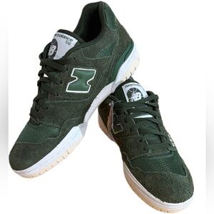 New Balance BB550 Suede Pack Men's Green Sneakers Men’s size 10.5 *NEW*